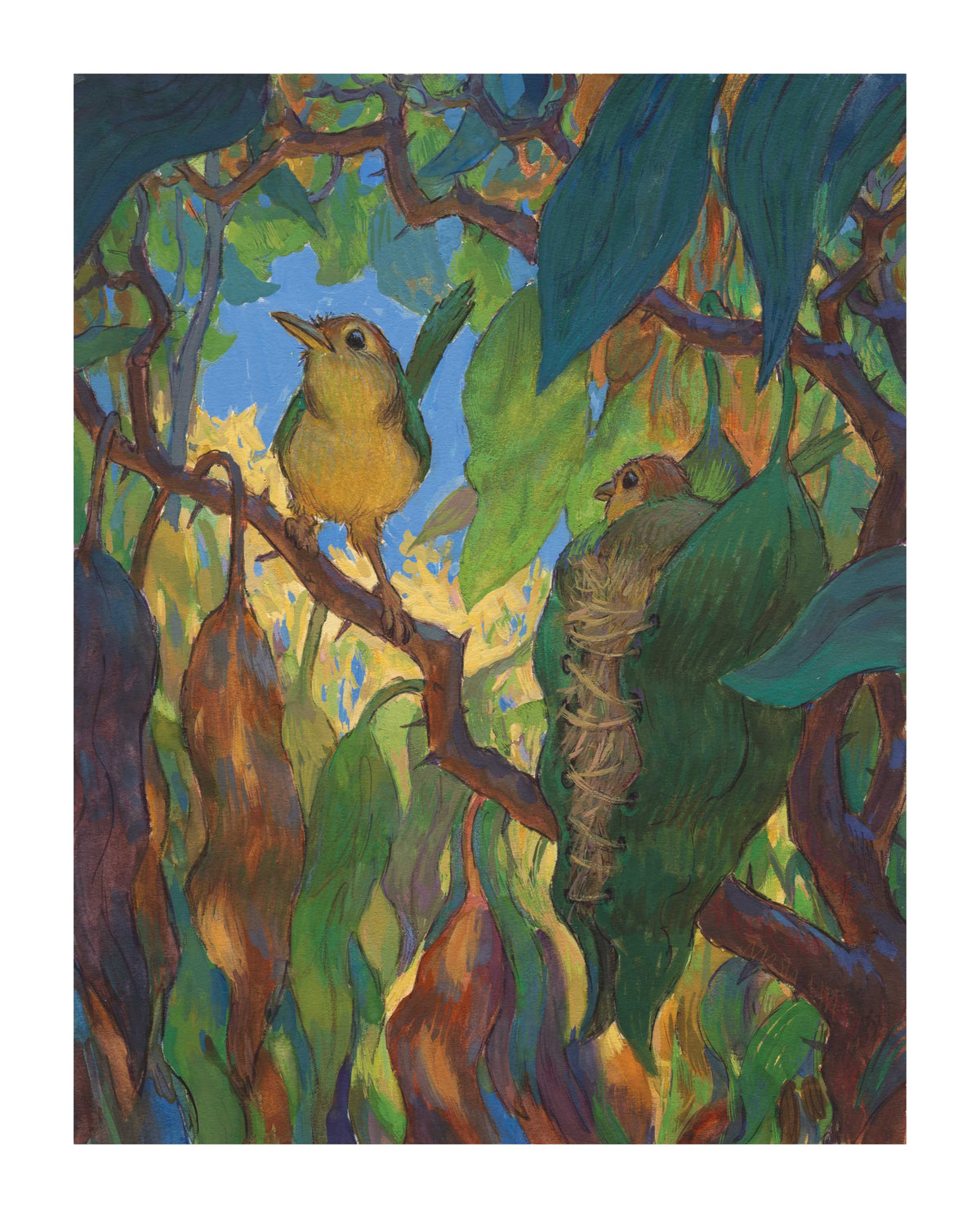 5. The Tailor-Birds, Original Painting