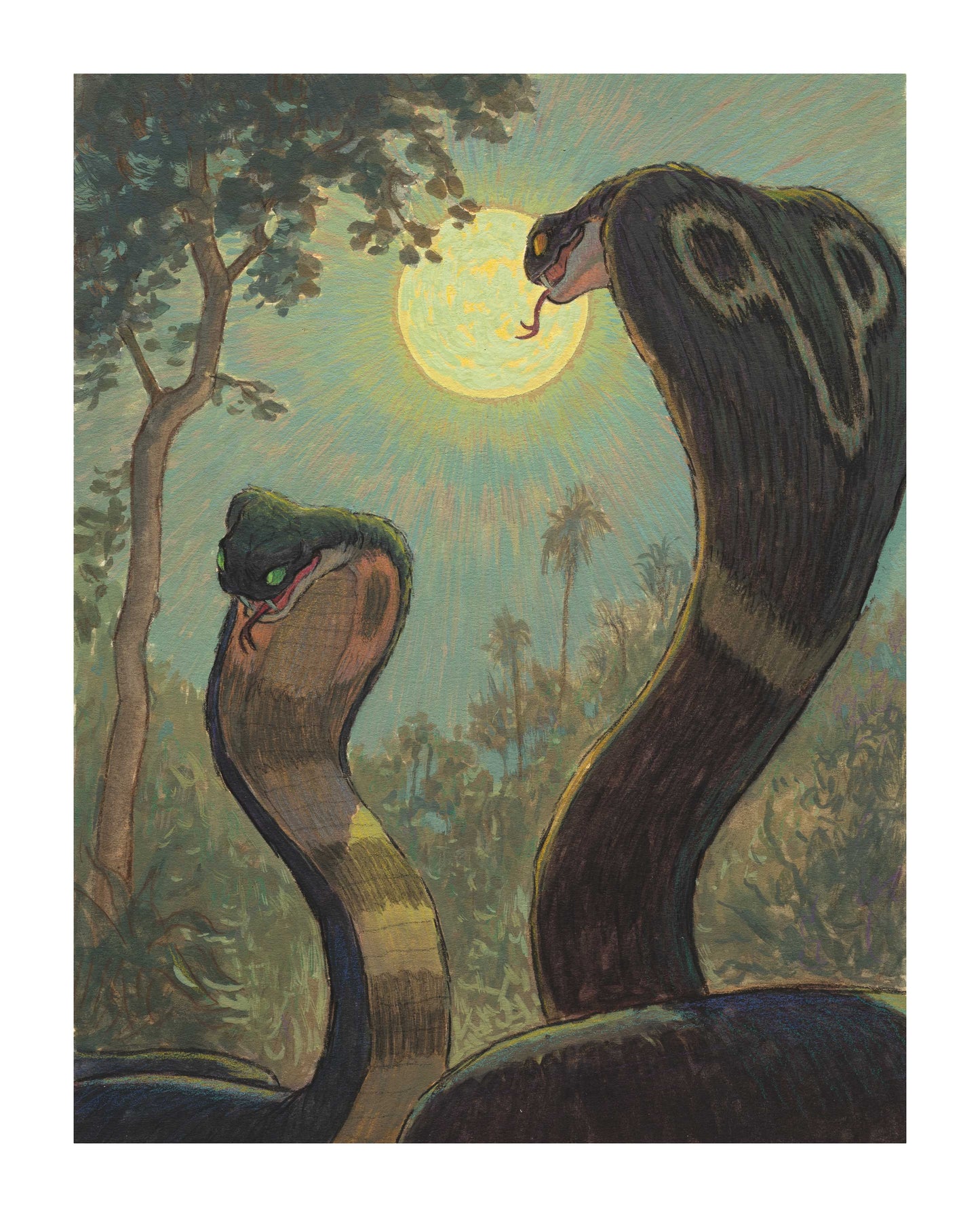 13. Moonlight Plans, Original Painting